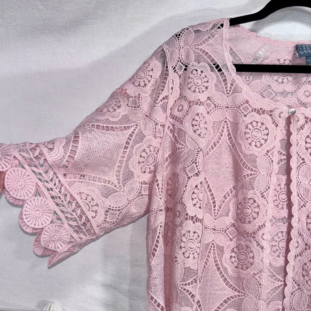 Rabbit Rabbit Rabbit Delicate Pink Lace Blouse - Picture 6 of 15